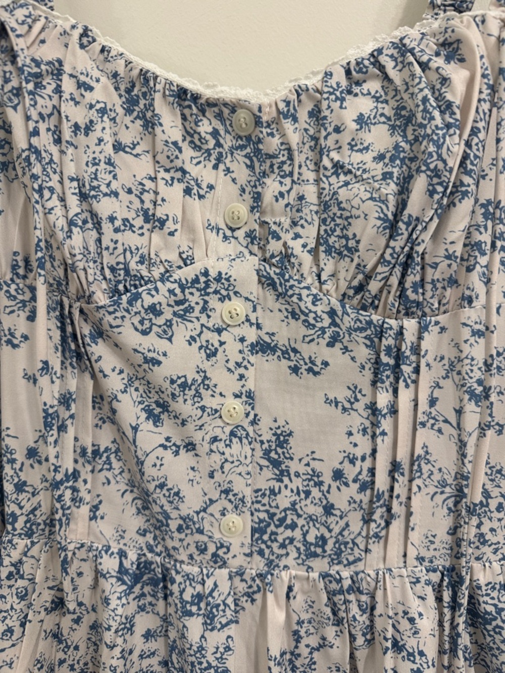 Commense Sapphire Garden Floral Cami Midi Dress Blue & White Floral - Picture 10 of 16